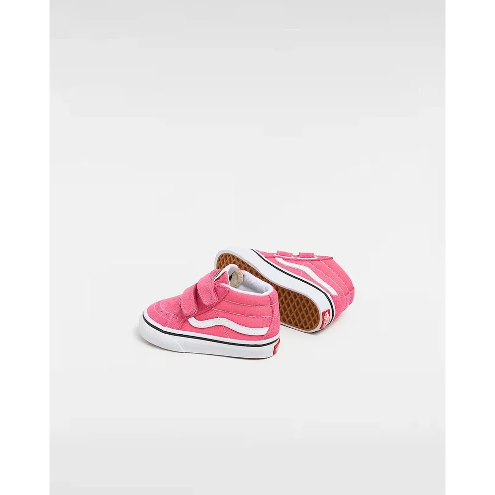VANS KIDS Sk8-Mid Reissue Hook and Loop Shoes‎ Pink Size 9 New